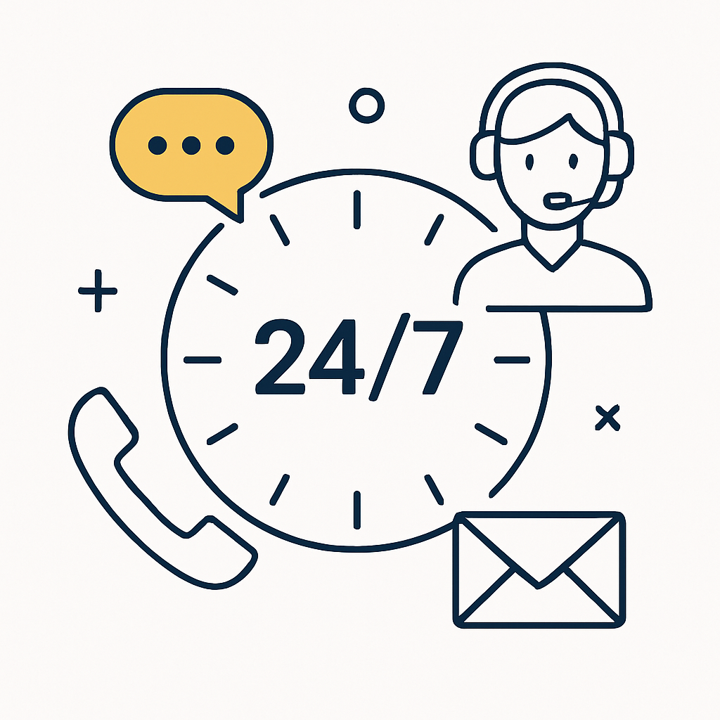 24/7 Kundsupport